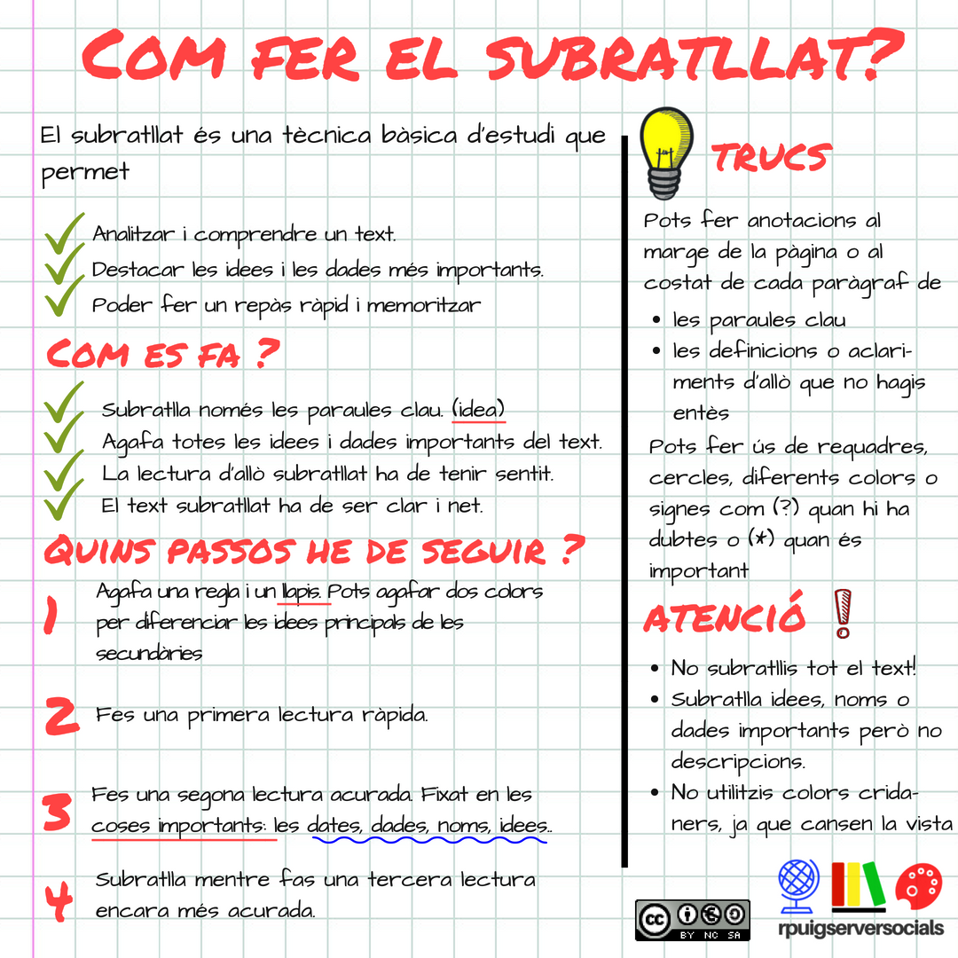 com fer el subratllat
