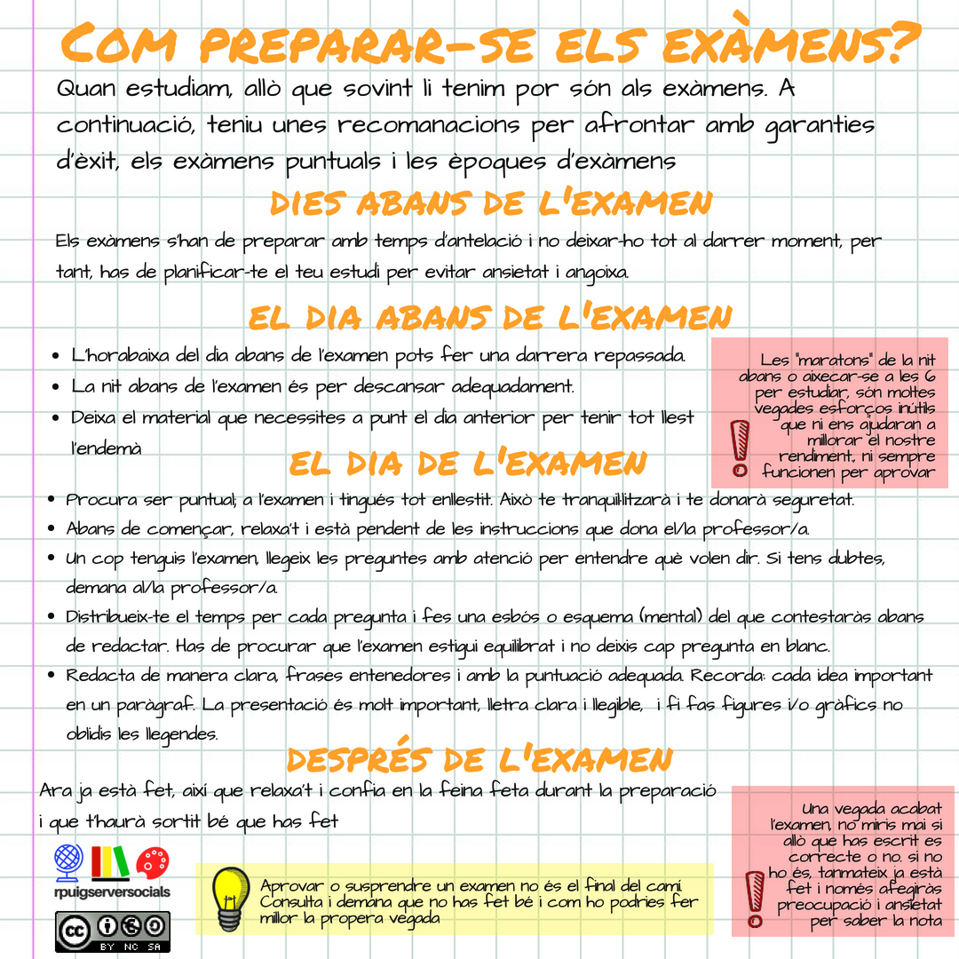com preparar els examens